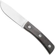 Image for Straightline Buster BS-BB Stonewashed M390, Brown Burlap Micarta, fixed knife