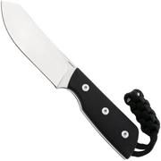 Straightline Digger DG-BG Stonewashed 14C28N, Black G10, vaststaand mes