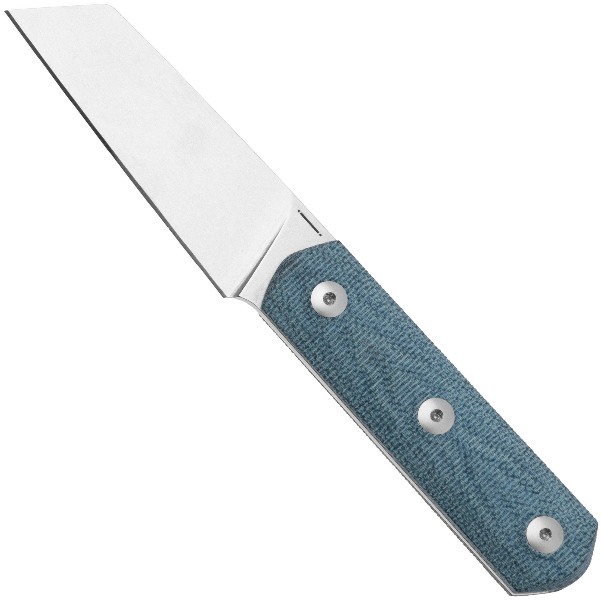 Nóż z głownią stałą StraightLine Erny ER-DC Denim Canvas Micarta