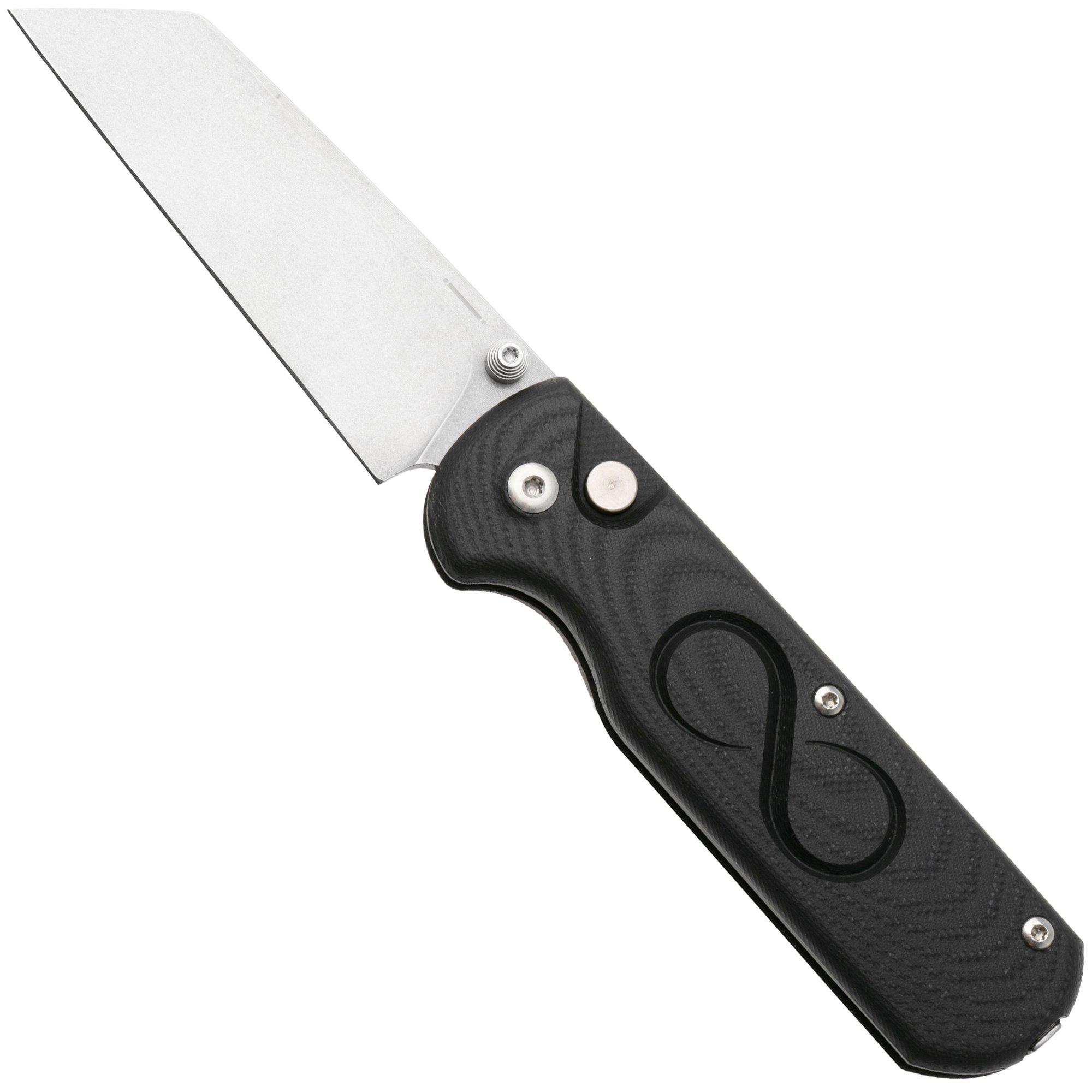 Straightline Rox RX-BG, Stonewashed M390, Black G10 coltello da tasca, Rossella Visintin & Igor Bortolussi design