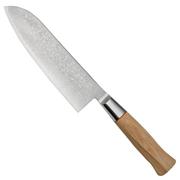 Suncraft Twisted Octagon TO-04 santoku 16.5 cm