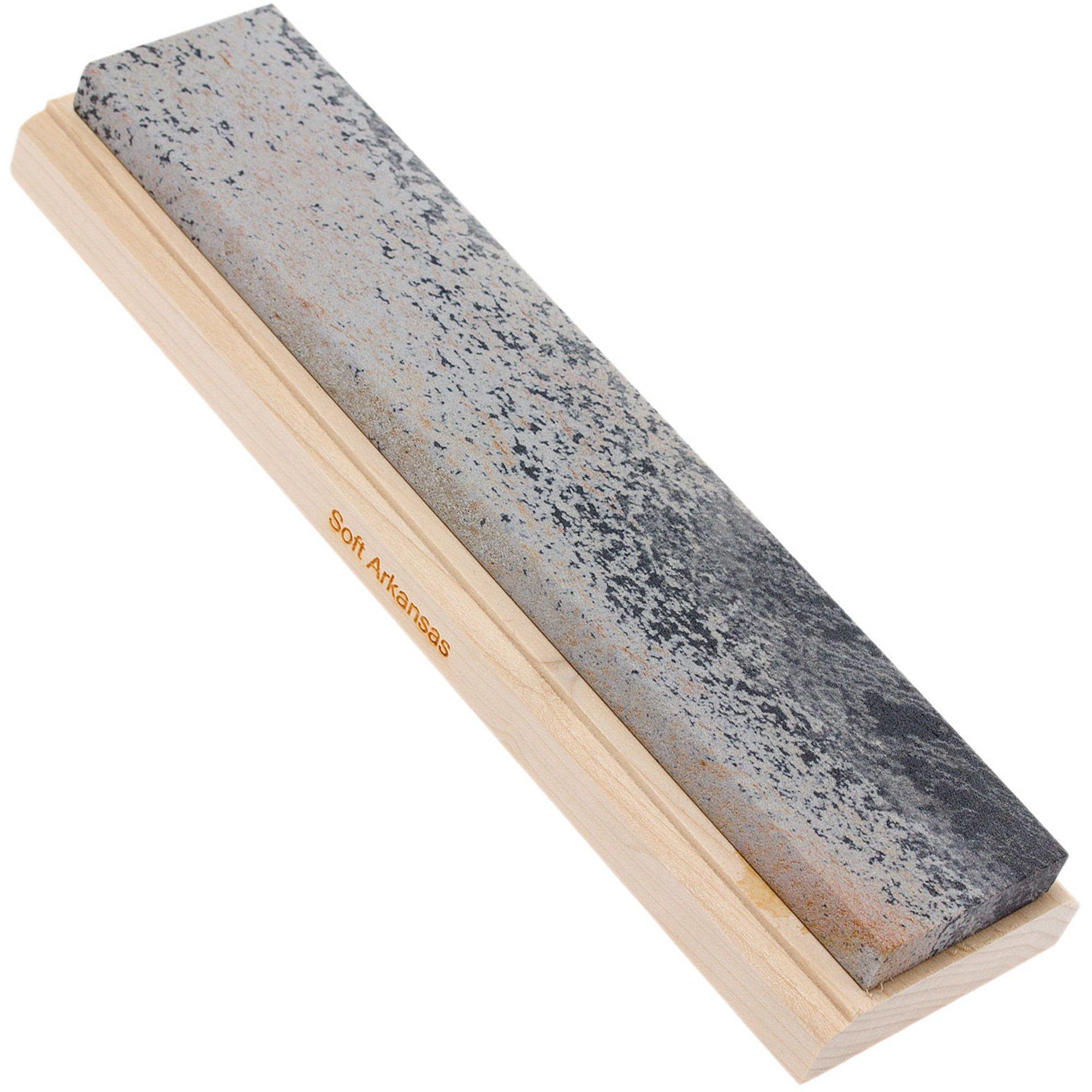 Naturalny kamień ostrzący Skerper Arkansas Mounted Stone NAMO01, miękki arkansas