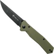 Steel Will Daitengu F11-33 OD-Green G10, Blackwashed, coltello da tasca