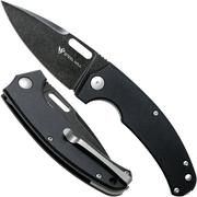 Steel Will Piercer F40-09 Blackwashed, Black G10, Linerlock pocket knife, Tommaso Rumici design