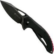 Steel Will Screamer F73-08 Black, Black Red Taschenmesser