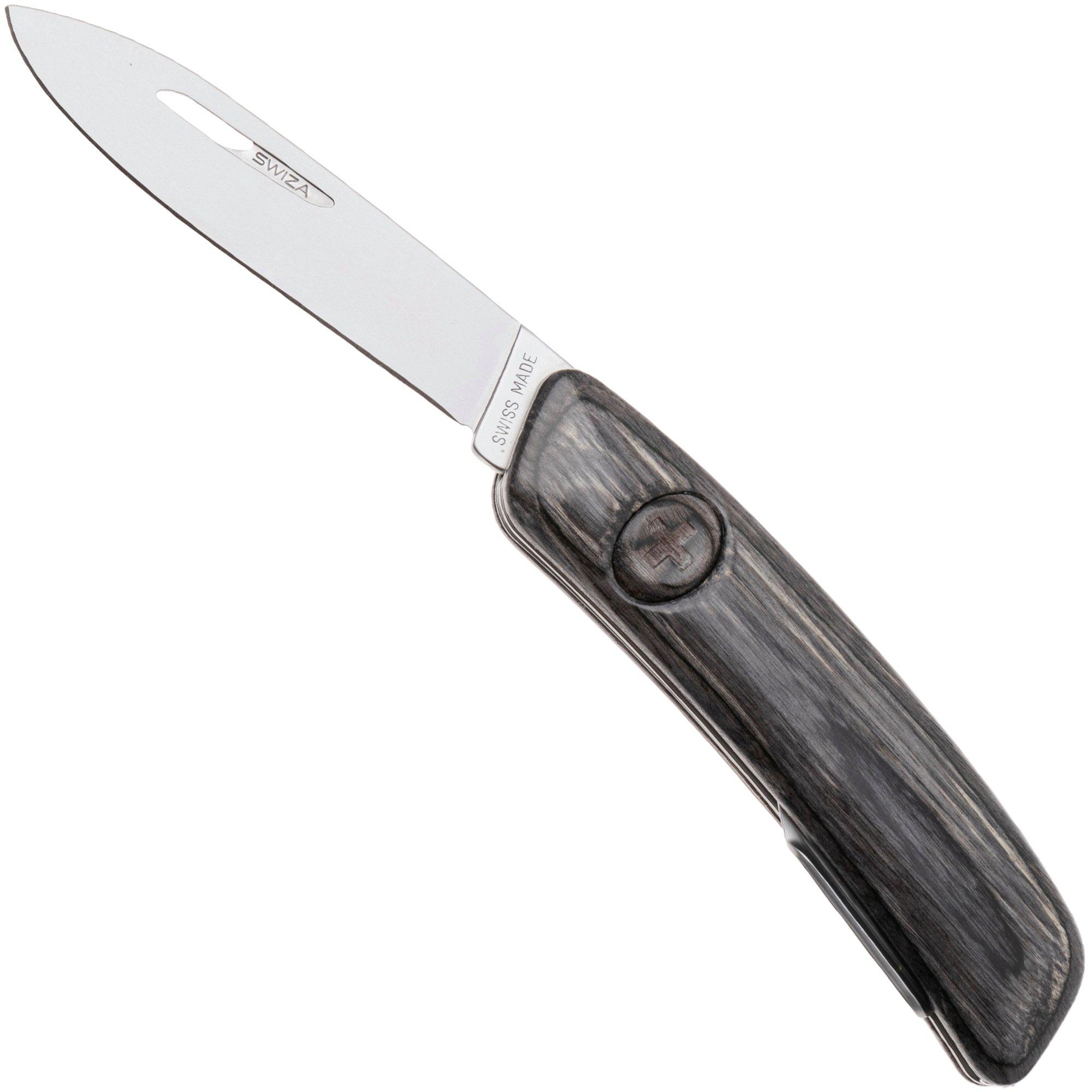 Swiza D01 AM, KNI.0016.6510, Laminate Black, Swiss pocket knife, 4 tools