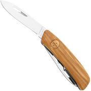 Swiza D03-OW Zwitsers coltello da tasca, legno d'ulivo