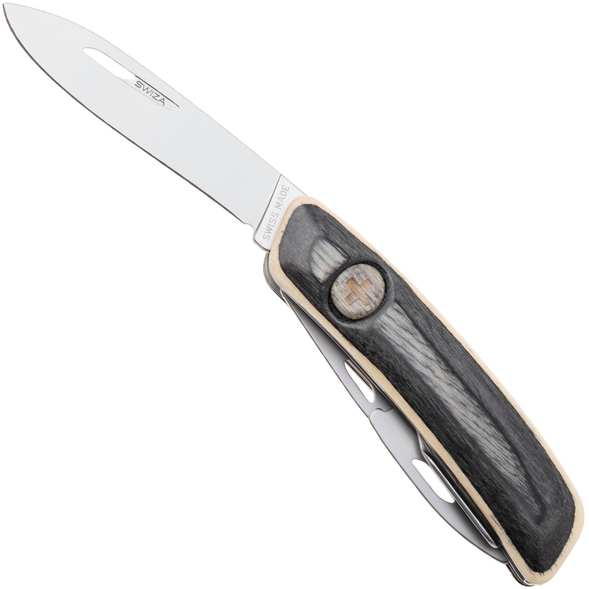 Swiza D03 AM, KNI.0036.6520, Laminate White, Swiss pocket knife, 6 tools