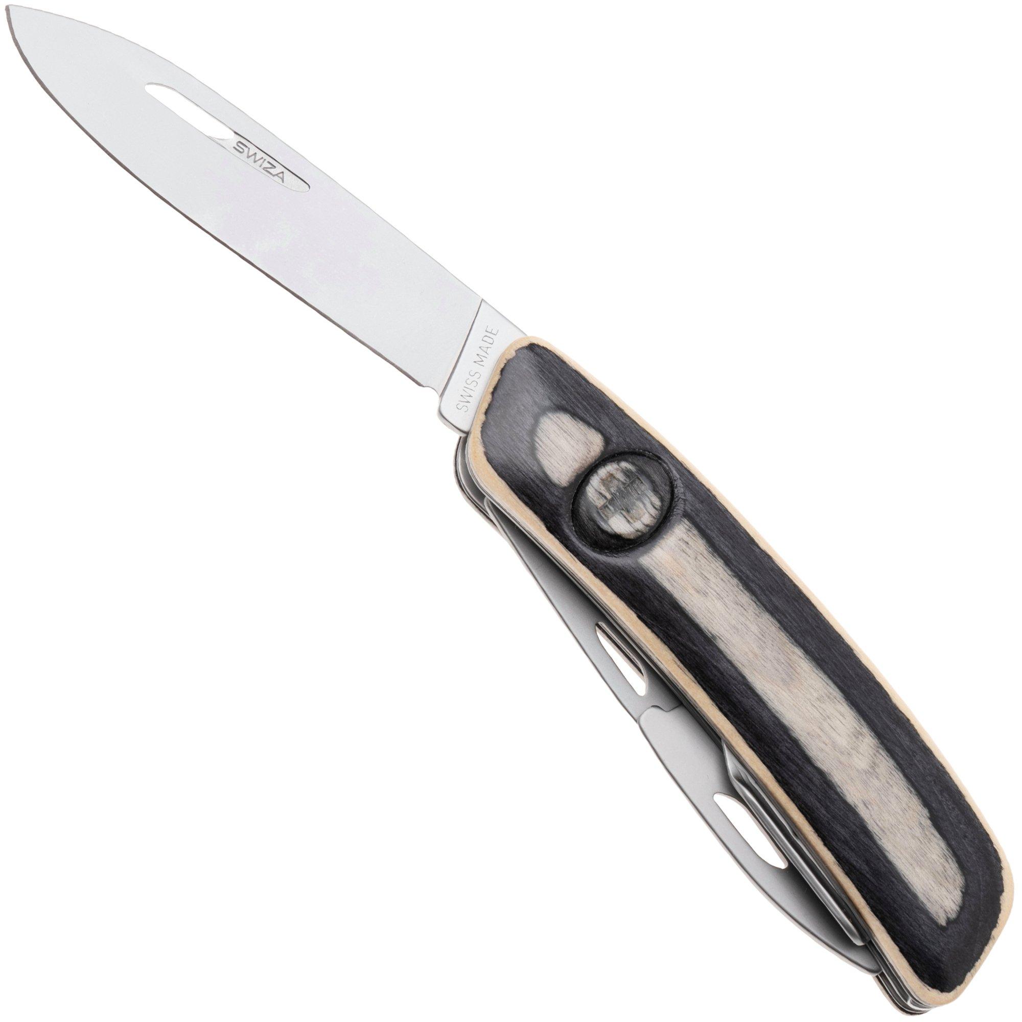 Swiza D04 AM, KNI.0046.6520, Laminate White, Swiss pocket knife, 6 tools