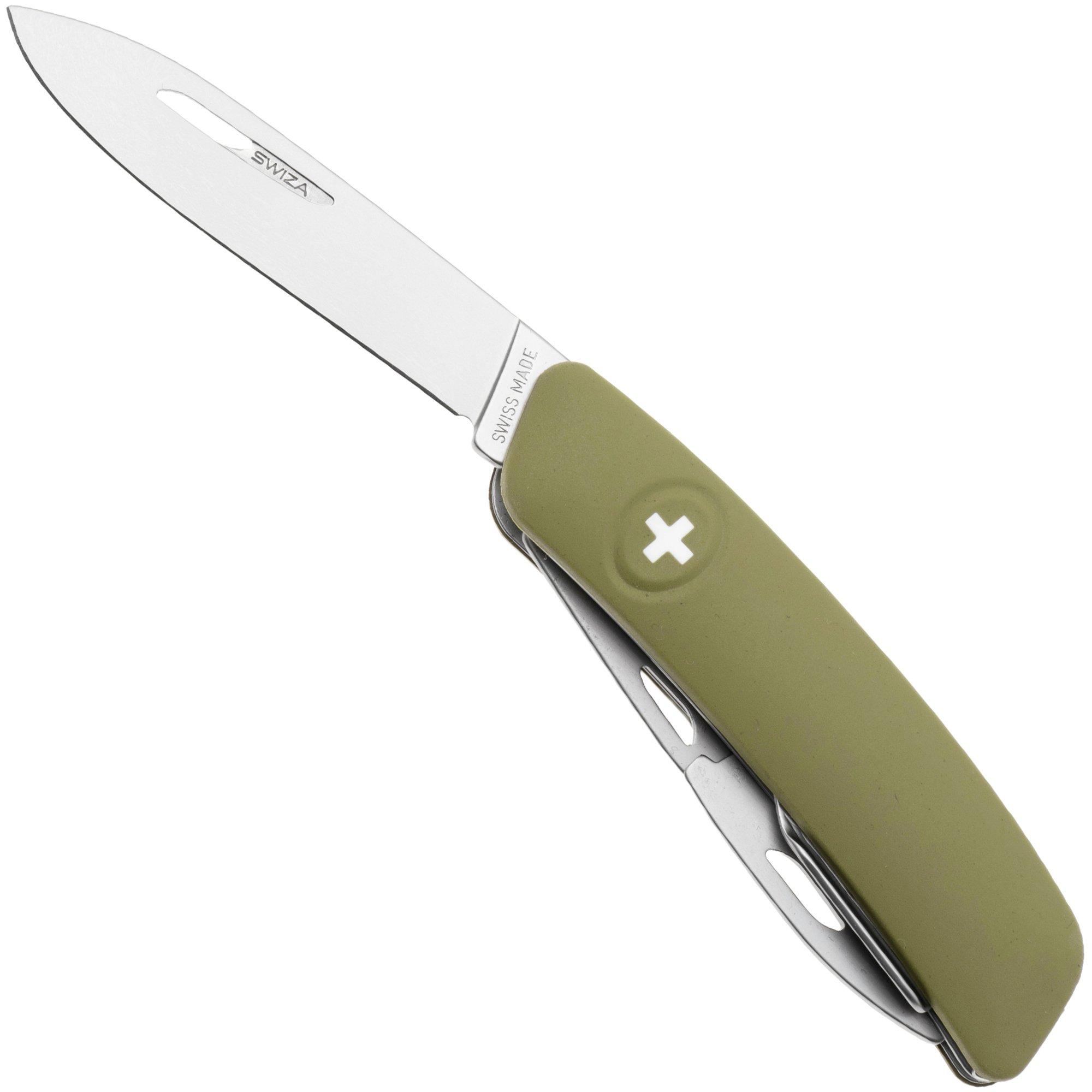 Swiza D04 AM, KNI.0046.6300, Walnut, Swiss pocket knife, 6 tools