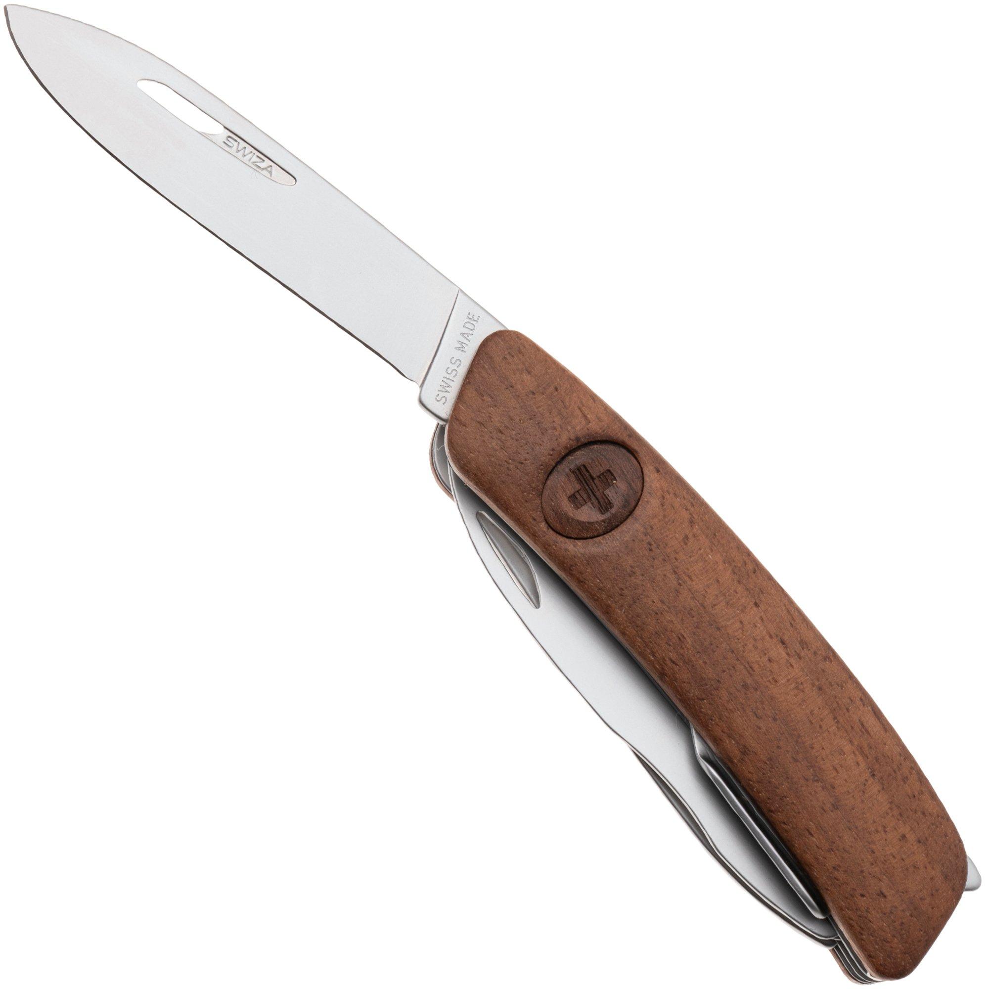 Swiza D07 R AM, KNR.0116.6300, Walnut, Swiss pocket knife, 7 tools
