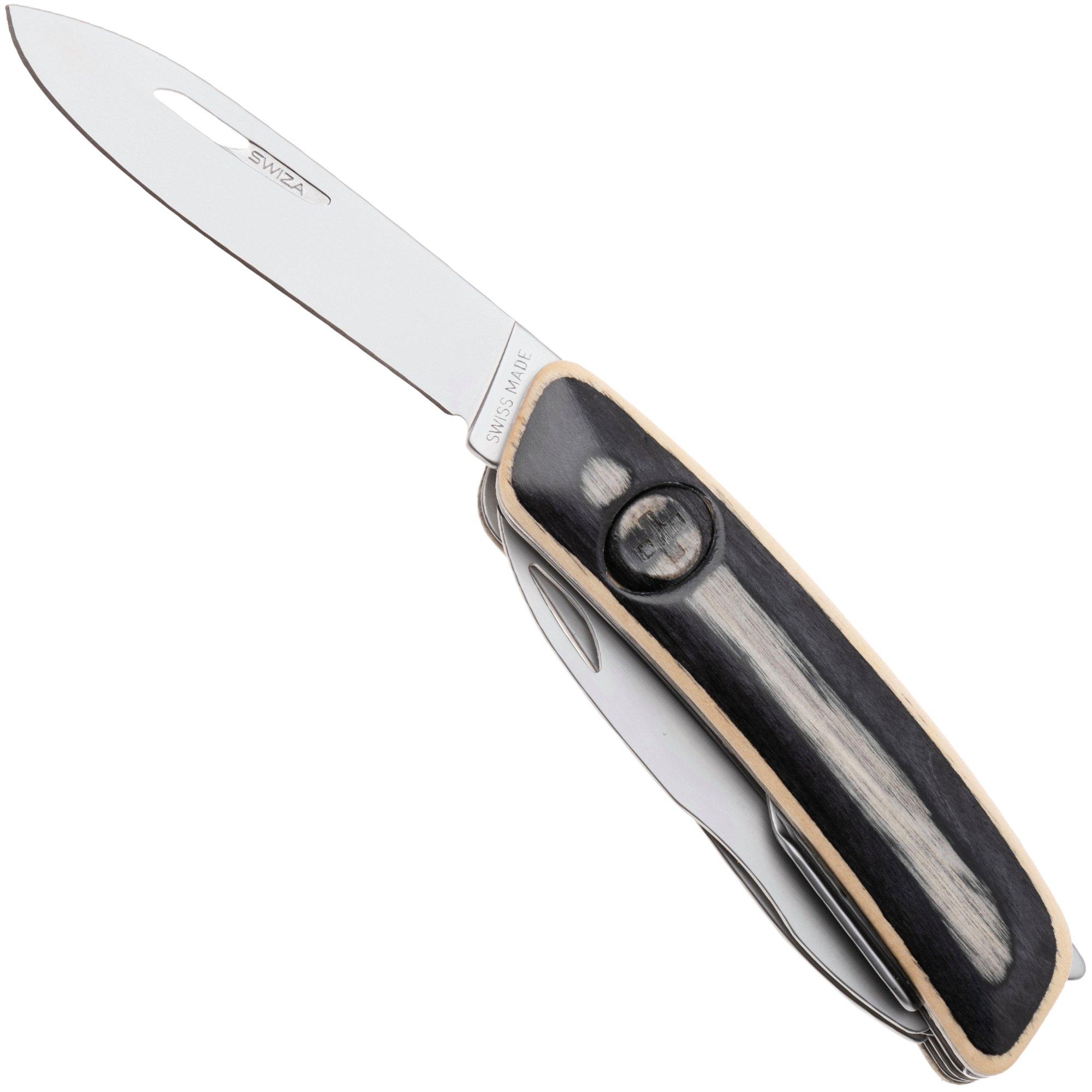 Swiza D08 R AM, KNR.0126.6520, Laminate White, Swiss pocket knife, 8 tools