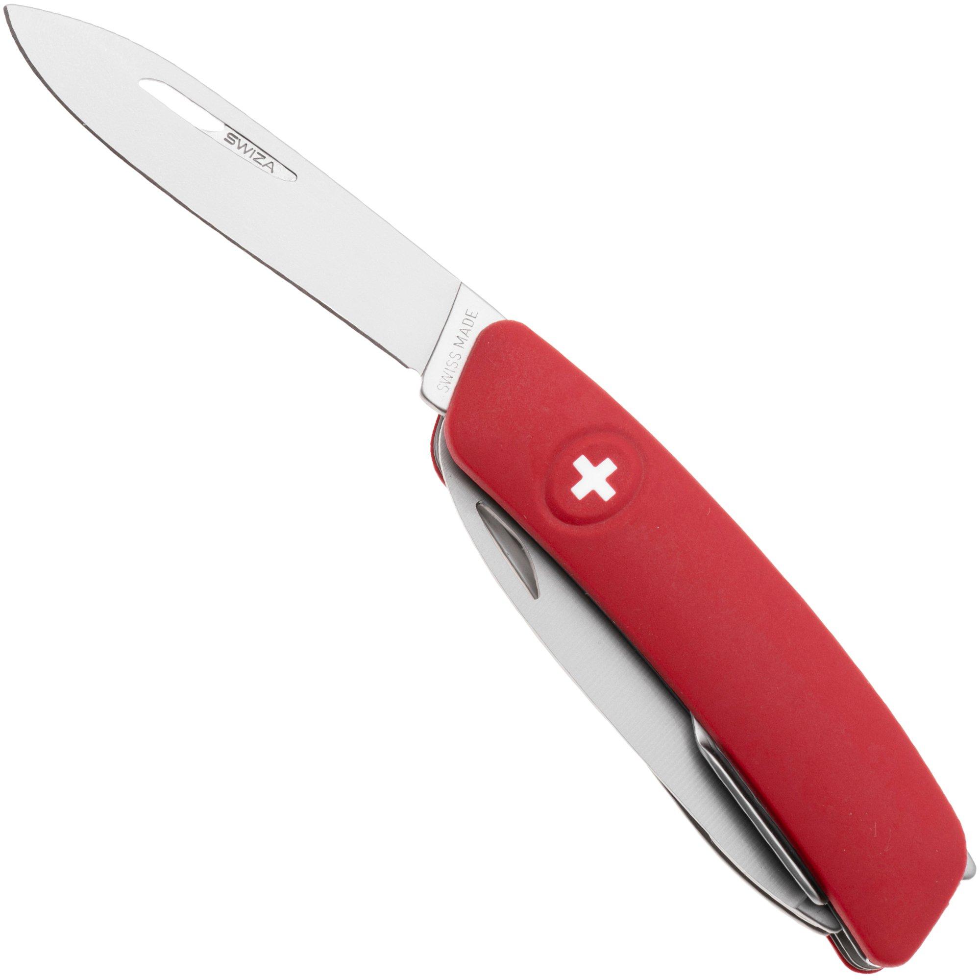 Szwajcarski scyzoryk Swiza D10 R AM, KNR.0146.1900, Red Helvetix, 10 narzędzi
