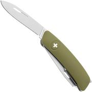 Swiza HO05R-TT AM, KHO.0096.1050, Olive, Schweizer Taschenmesser, 7 Werkzeuge