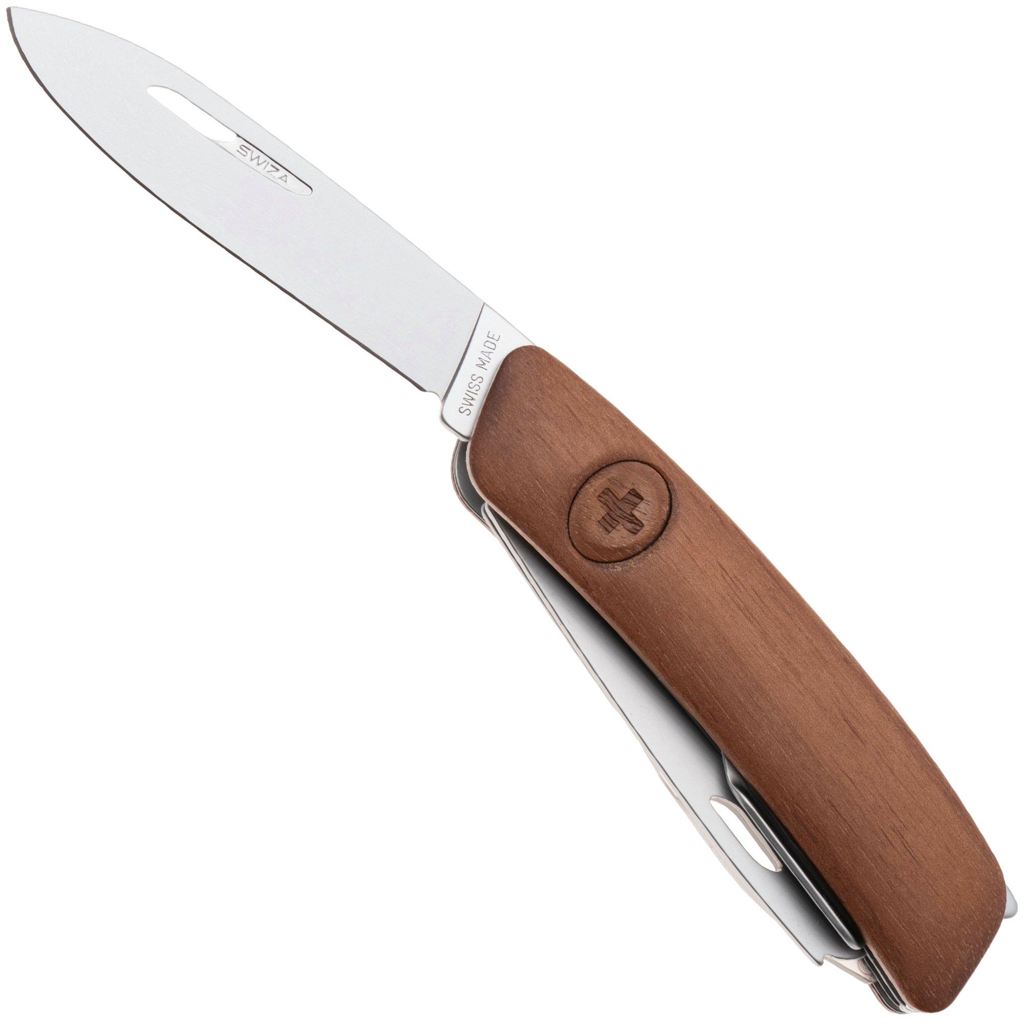 Swiza HO05R-TT AM, KHO.0096.6300, Walnut, couteau suisse, 7 outils