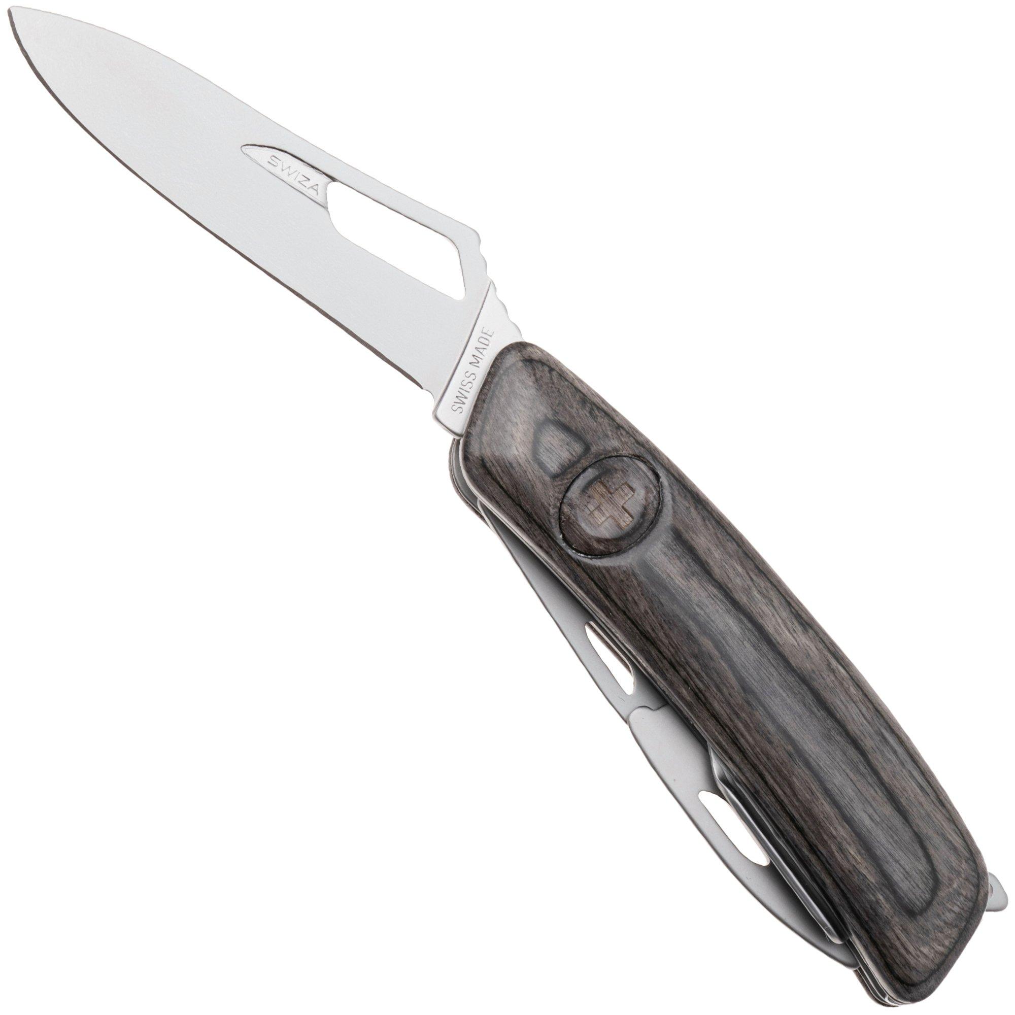 Swiza SH03 R AM, KSH.0036.6510, Laminate Black, canivete suíço, 6 ferramentas
