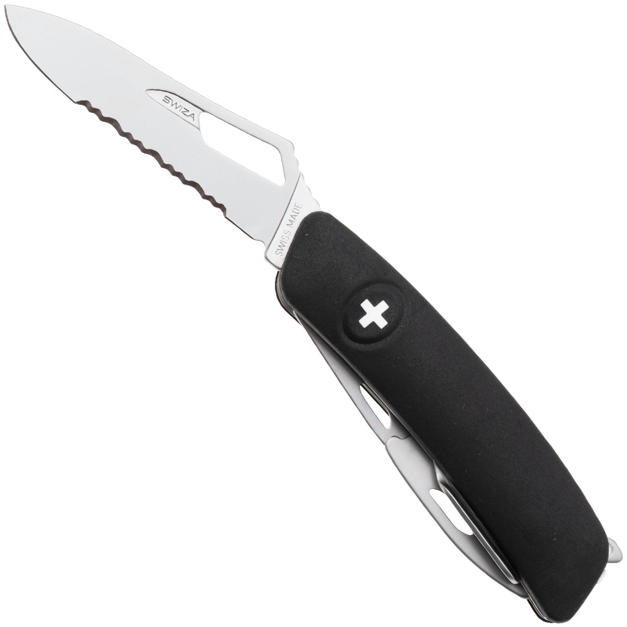 Swiza SH03 TR AM, KST.0036.1010, Black, navaja suiza, parcialmente dentada, 6 herramientas