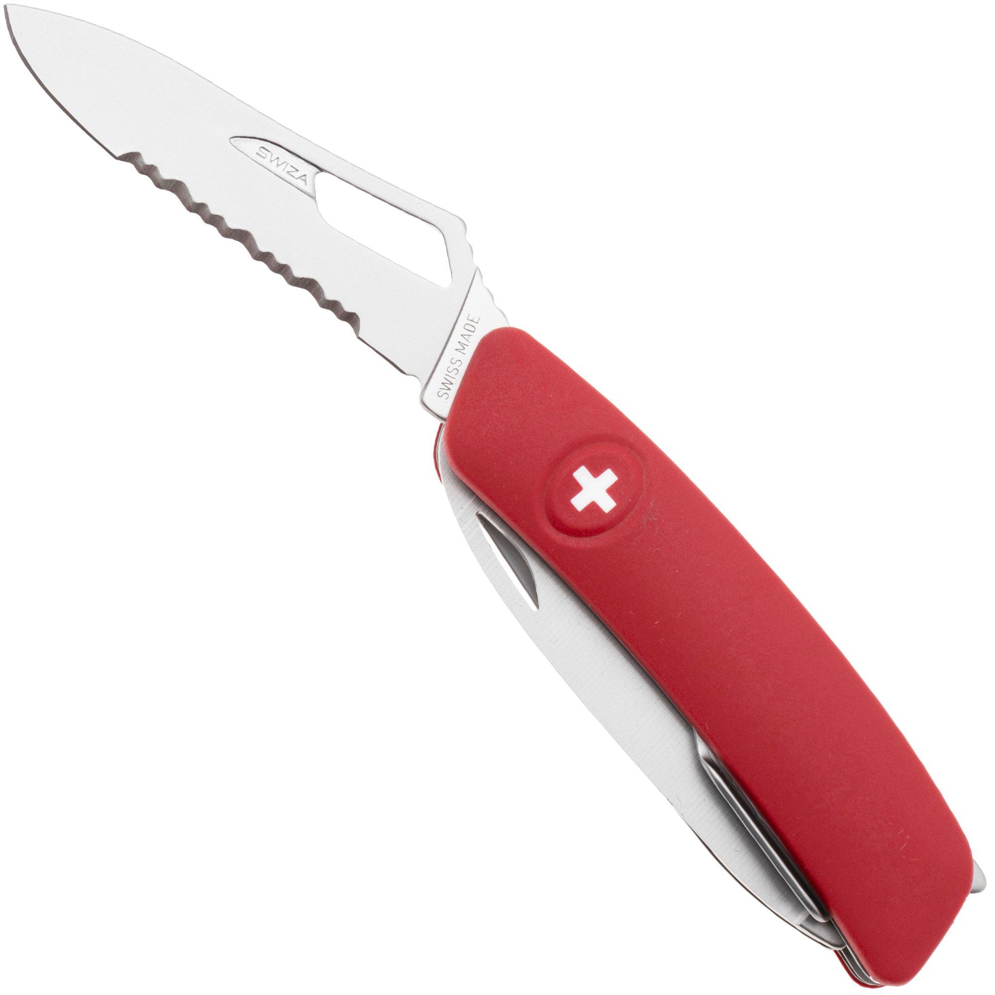 Swiza SH09 TR AM, KST.0136.1900, Red Helvetix, couteau suisse, partiellement dentelé, 9 outils