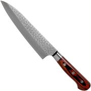 Sakai Takayuki 33-Layer Damascus couteau de chef 18 cm, bois d'acajou