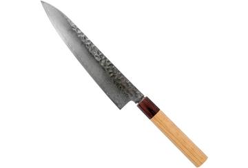 Sakai Takayuki chef's knife 33-Layer Damascus Hammered WA 21 cm