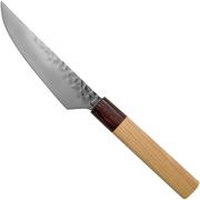 Sakai Takayuki petty cuchillo para carne 33-capas Damascus Hammered WA 13 cm