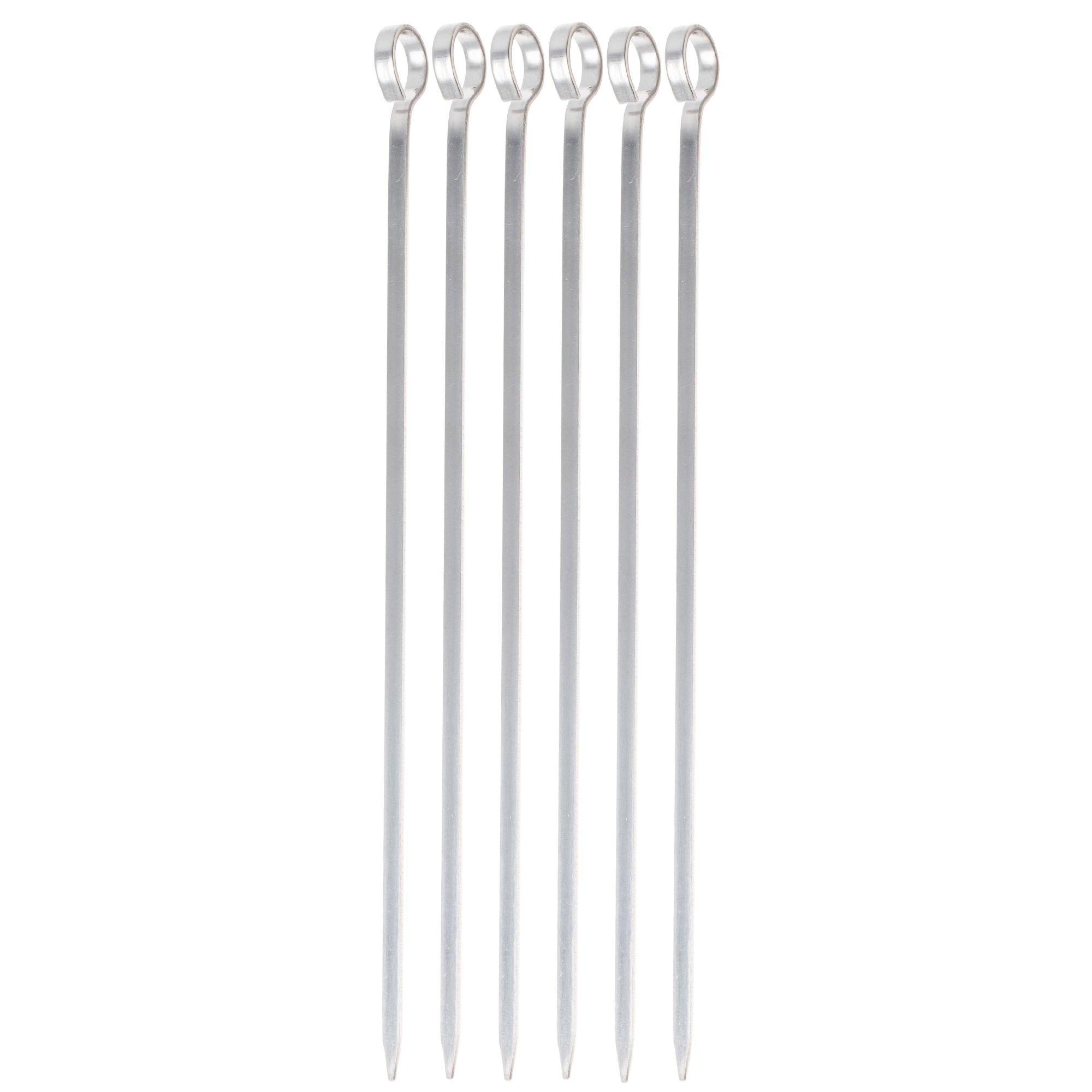 Tramontina Churrasco 26499-002 6-piece stainless steel BBQ skewer set, 20 cm