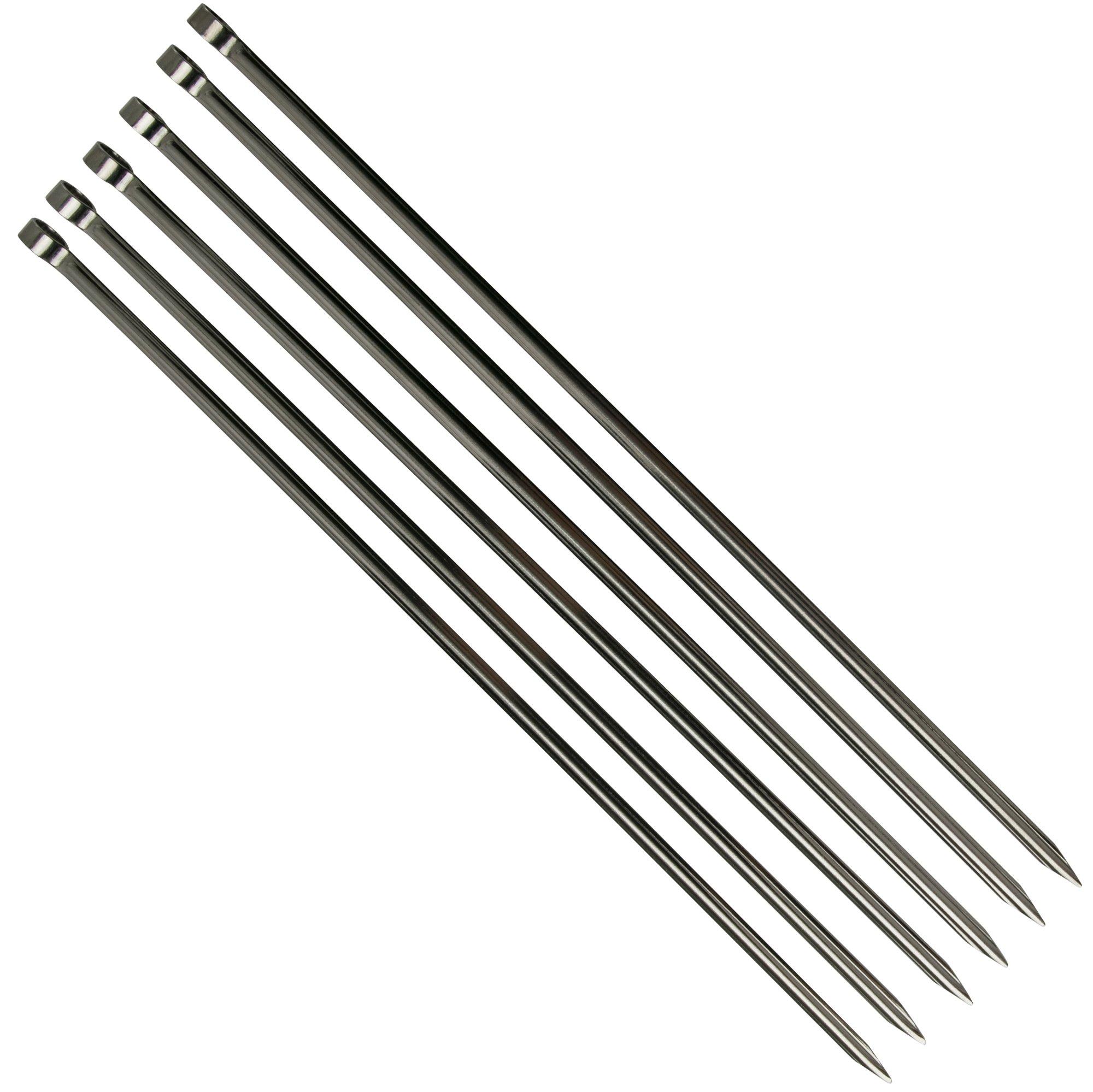 Szpikulce do szaszłyków Tramontina Churrasco 26499-005, stal nierdzewna, 40 cm, 6 szt.