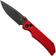 Afbeelding voor Tenable Knives Eaglestrike B1095V7 Blackwashed Nitro-V, Red Anodized Aluminium, zakmes, James Lowe design