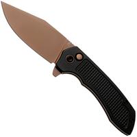 Afbeelding voor Tenable Knives Entity B1036F1 Rose Gold 14C28N, Black Aluminium, zakmes, Nalu Boersma design