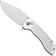 Afbeelding voor Tenable Knives Entity B1036F3 Stonewashed 14C28N, Silver Aluminium, zakmes, Nalu Boersma design