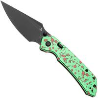 Afbeelding voor Tenable Knives Fenrir B1034H22 Blackwashed Nitro-V, Green Aluminium Zombie Blood, zakmes