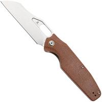 Afbeelding voor Tenable Knives Tuckamore B1052A2 Stonewashed Nitro-V, Brown Micarta, zakmes, Jonathan Styles design
