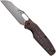 Afbeelding voor Tenable Knives Tuckamore B1052A4 Water Ripple Damascus, Red Black Rose Pattern Carbon Fiber, zakmes, Jonathan Styles design