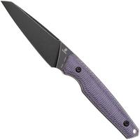 Imagen para Tenable Knives Parr G011B1 Blackwashed 14C28N, Purple Micarta, cuchillo fijo, Jonathan Styles design