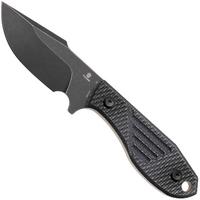 Afbeelding voor Tenable Knives Tiny Dancer G014A4 Blackwashed D2, Black Micarta, vaststaand mes, JB Stout design