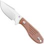 Afbeelding voor Tenable Knives Tiny Dancer G014A5 Stonewashed D2, Brown Micarta, vaststaand mes, Jonathan Styles design