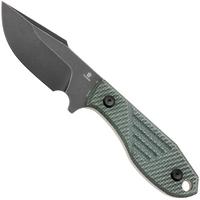 Imagen para Tenable Knives Tiny Dancer G014A6 Blackwashed D2, Green Micarta, cuchillo fijo, Jonathan Styles design