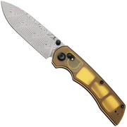 Afbeelding voor Tenable Knives Kryo T1001V10 Acid Etch Damast, PEI/Ultem, zakmes, Kim Ning design