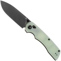 Afbeelding voor Tenable Knives Kryo T1001V4 Blackwashed 14C28N, Natural Jade G10, zakmes, Kim Ning design