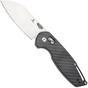 Bild für Tenable Knives Model 6 T1022V1 Satin 14C28N, Twill Carbon Fiber, Taschenmesser, Nick Swan Design