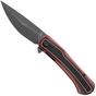 Image pour Tenable Knives Kratos T1024A1 Blackwashed Nitro-V, Black Red G10, couteau de poche, Ostap Hel design