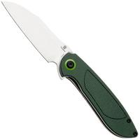 Afbeelding voor Tenable Knives Prometheus T1040A2 Stonewashed 14C28N, Green Micarta, zakmes, D.O.C.K. design