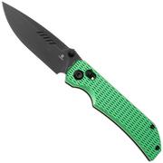 Afbeelding voor Tenable Knives Eaglestrike T1095V3 Blackwashed Nitro-V, Green Anodized Aluminum, zakmes, James Lowe design