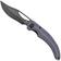 Afbeelding voor Tenable Knives Gideon T1119A4 Blackwashed Nitro-V, Purple Micarta, zakmes, Dead Sober design