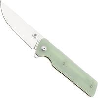 Afbeelding voor Tenable Knives Anomaly T2038A4 Stonewashed Nitro-V, Jade G10, zakmes, Pinkerton Knives design