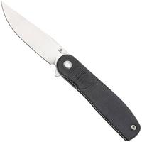 Afbeelding voor Tenable Knives Einar T2072A3 Stonewashed Nitro-V, Black Micarta, zakmes, Justin Lundquist design