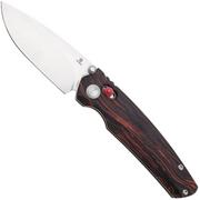 Afbeelding voor Tenable Knives Raven T2109V3 Stonewashed 14C28N, Red Black G-Mascus, zakmes, Black Bird Blades design