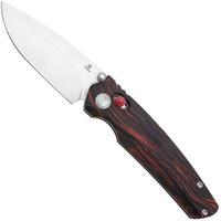 Image pour Tenable Knives Raven T2109V3 Stonewashed 14C28N, Red Black G-Mascus, couteau de poche, Black Bird Blades design