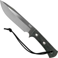 Afbeelding voor TRC Knives Apocalypse, Elmax, Black Canvas Micarta, survivalmes