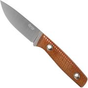 TRC Knives Classic Freedom, FFG, Brown Canvas Micarta Outdoormesser